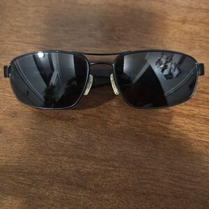 bolle Matte Black Sunglasses with Dark Lenses